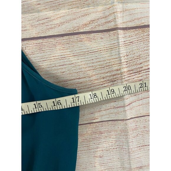 Paper Crown X Stitch Fix Women's Green Sleeveless Pleated Dress - 8 - Picture 8 of 14